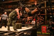 Killshot also had a Weapons of Mass Destruction match with Marty 'the Moth' Martinez.